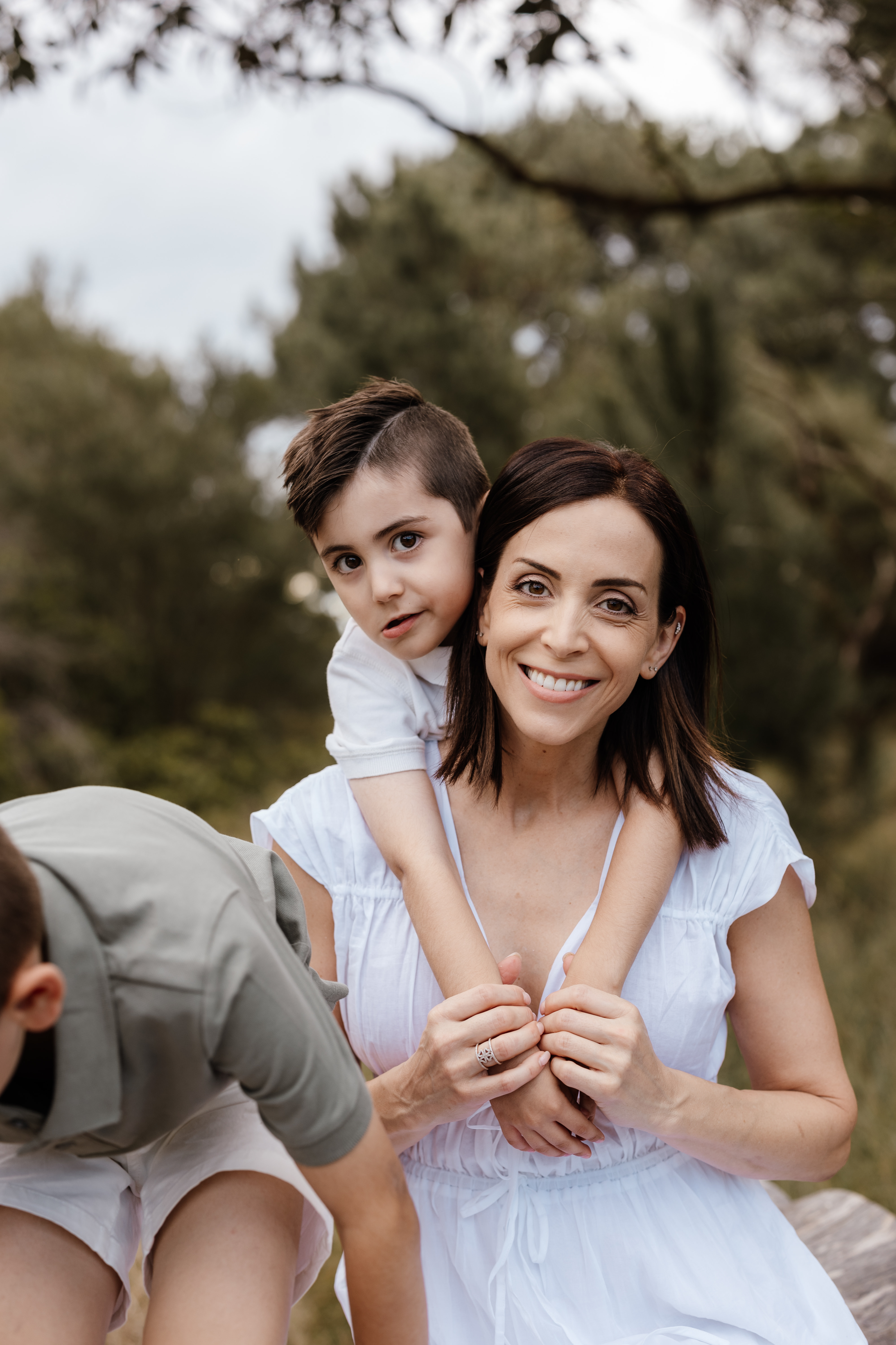 Bianca with her two boys